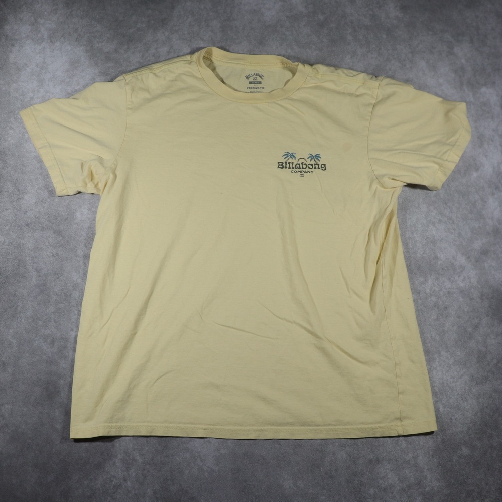 Billabong Premium Graphic T-Shirt Yellow Large